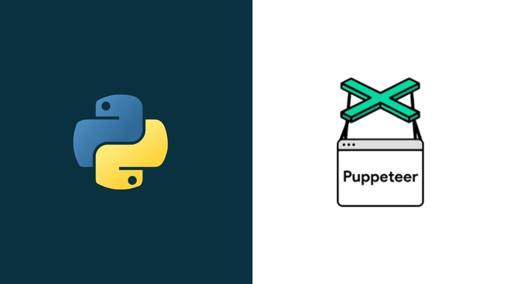 Puppenspieler- und Python-Logos